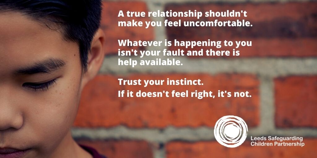 A true relationship shouldnt make you feel uncomfortable.  Whatever is happening to you isnt your fault. There is help available. Trust your instinct. If it doesnt feel right its not. 